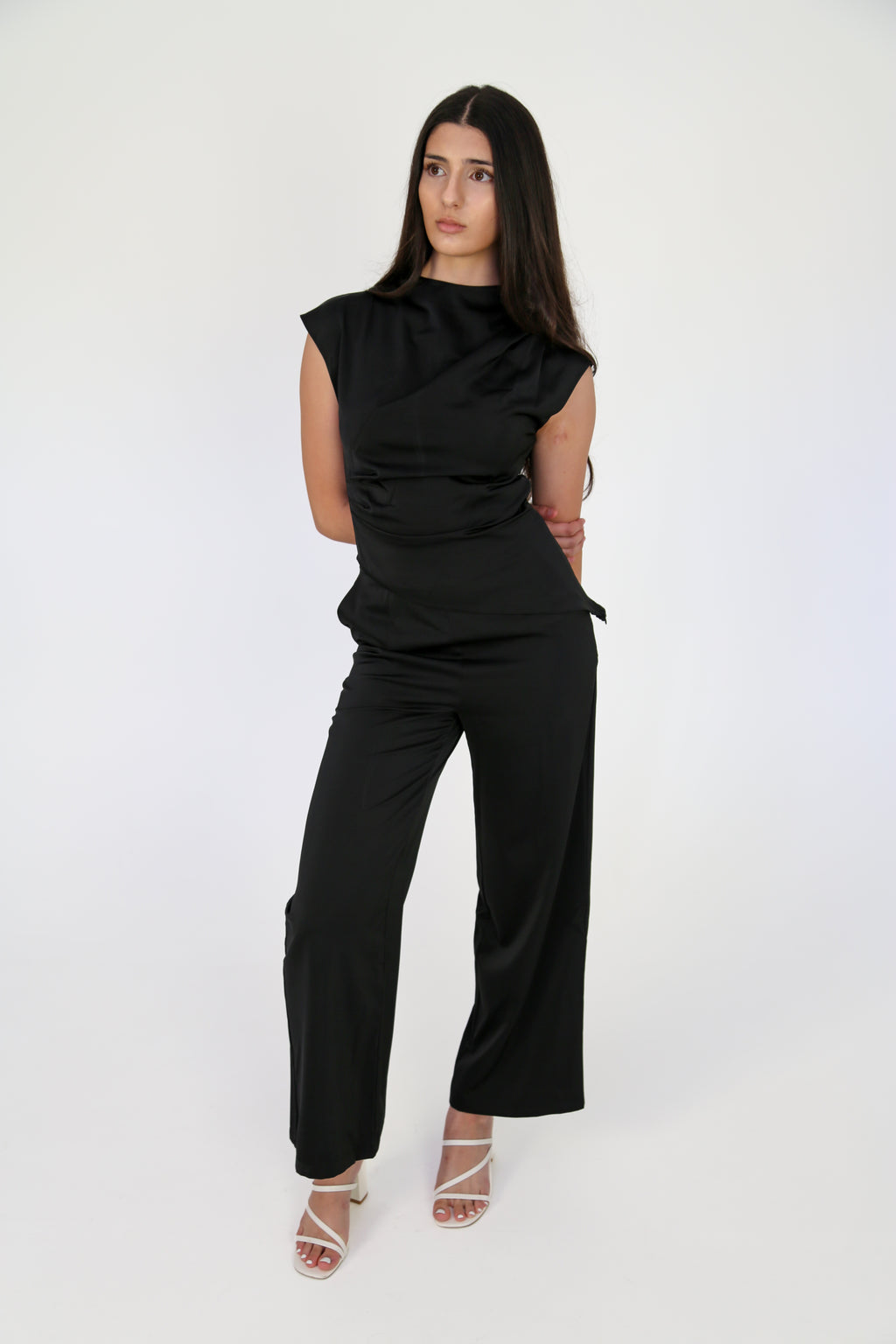 Black Matching Shirt & Trousers Set