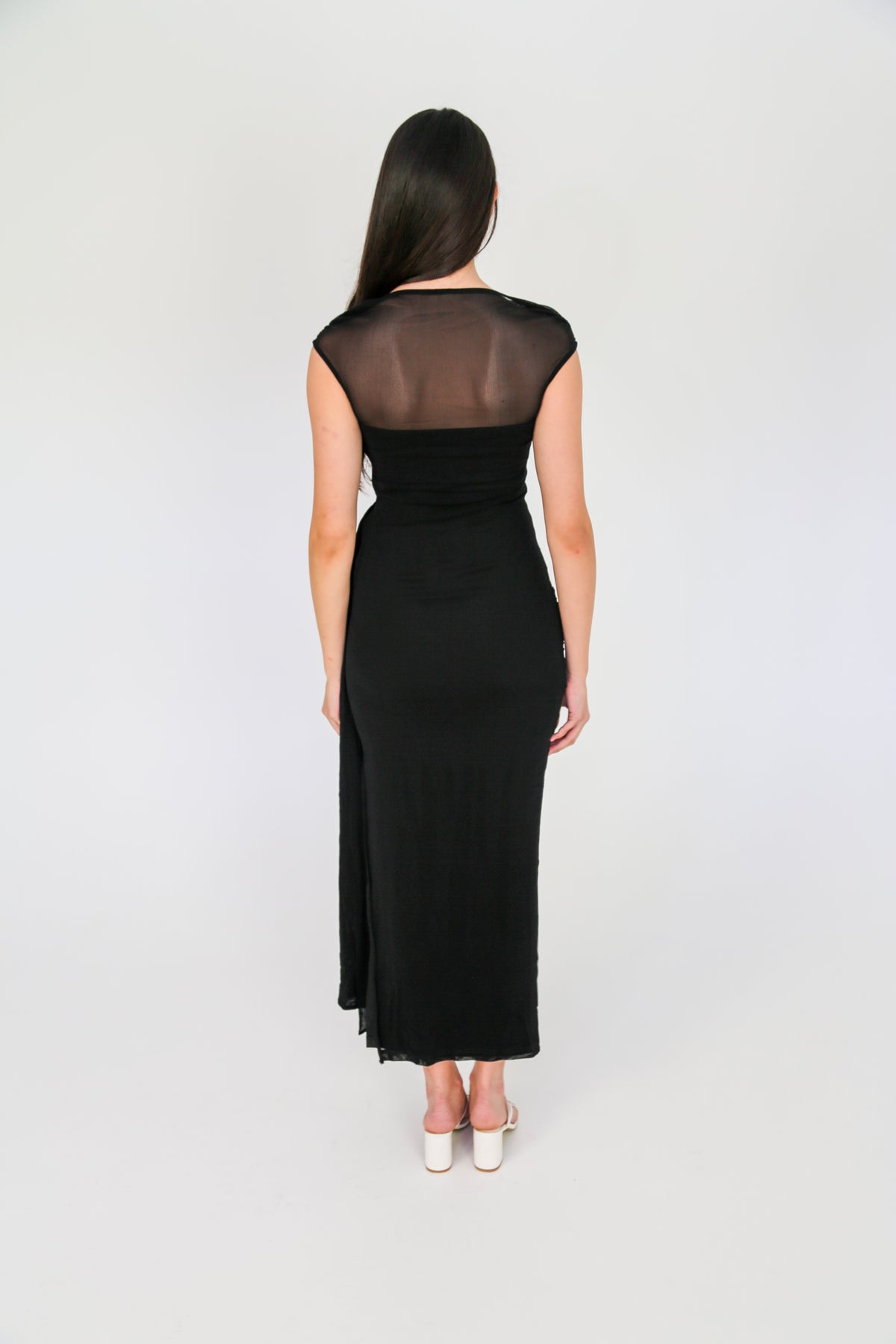 Black Mesh Maxi