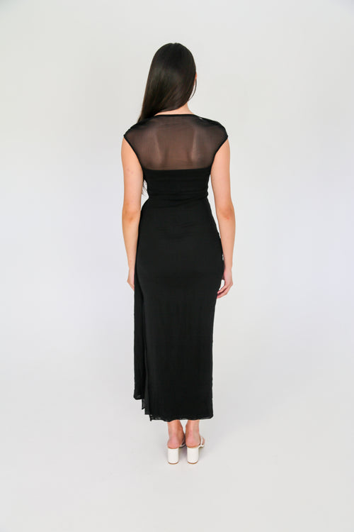 Black Mesh Maxi
