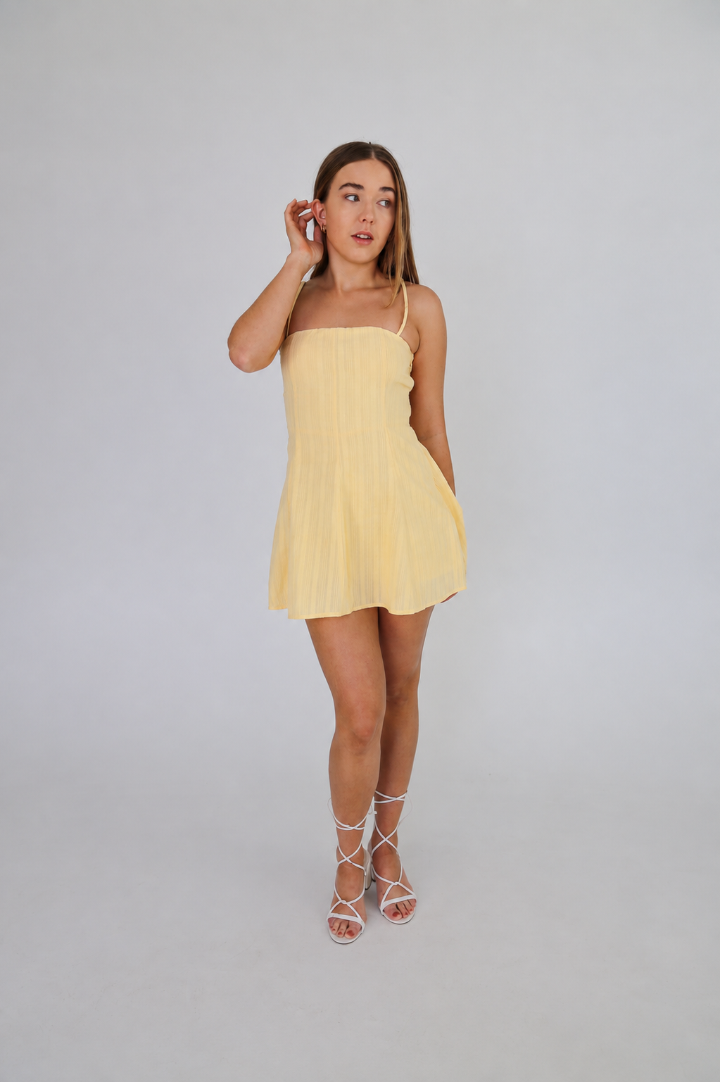 Butter Yellow Mini Dress