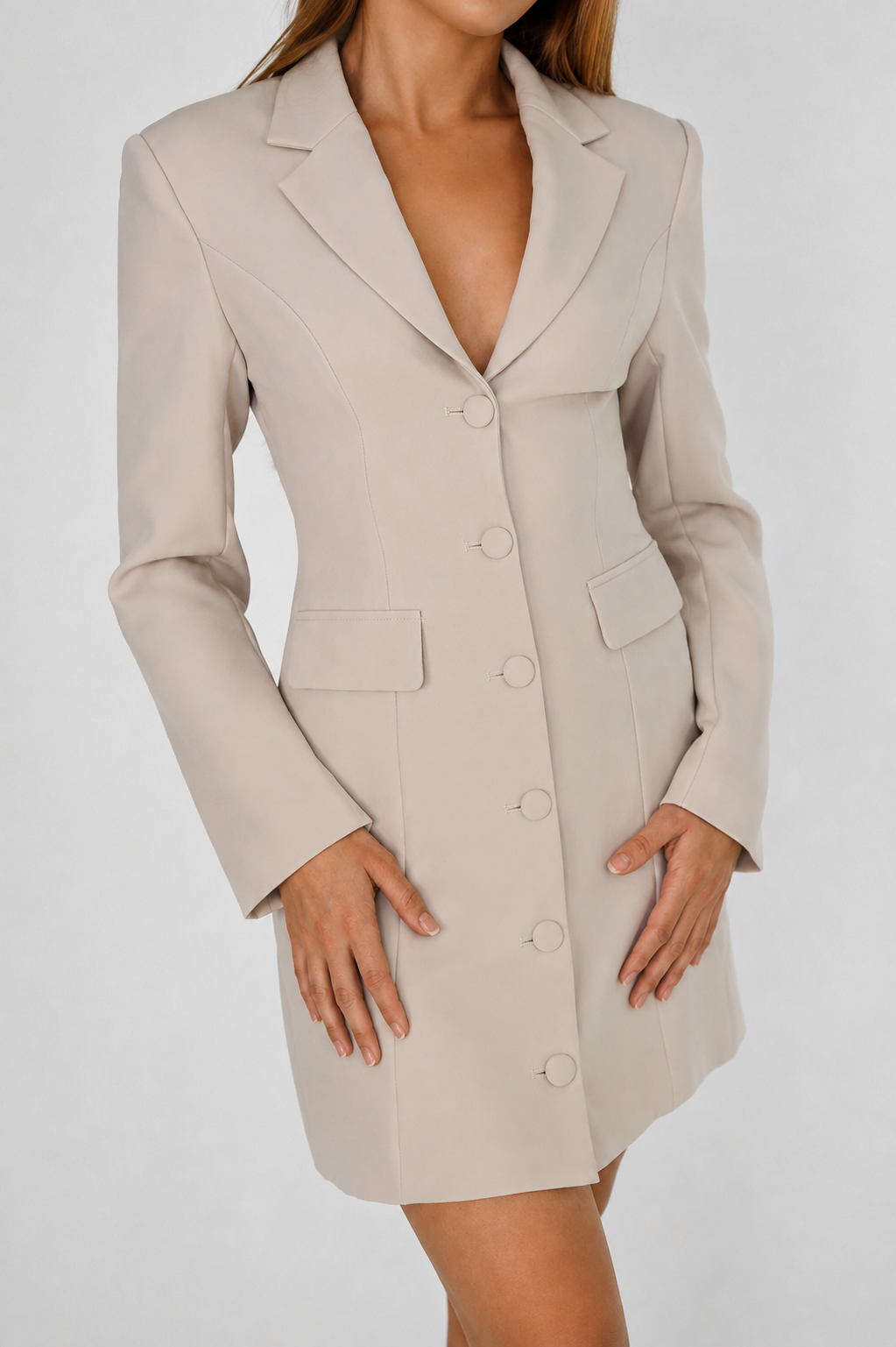 Oyster Blazer Mini Dress